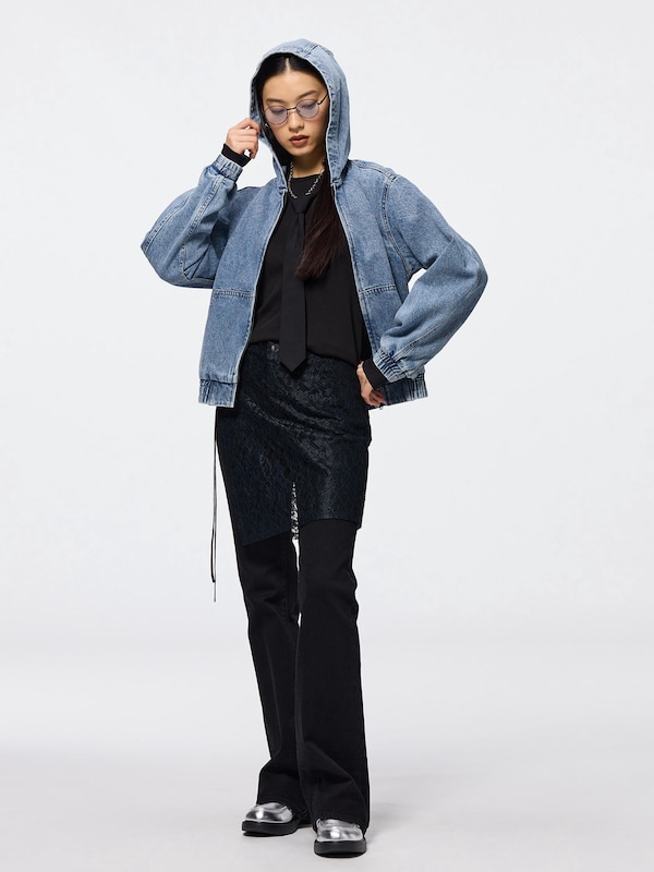 Denim Hoodie Jacket
