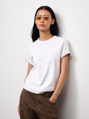 Cotton Smooth Crew Neck T-Shirt