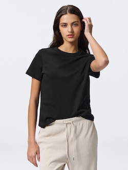 Cotton Smooth Crew Neck T-Shirt