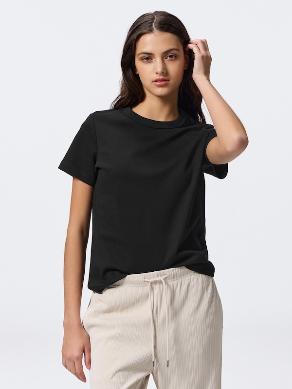 Cotton Smooth Crew Neck T-Shirt