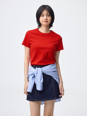 Cotton Smooth Crew Neck T-Shirt