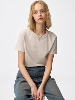 Cotton Smooth Crew Neck T-Shirt