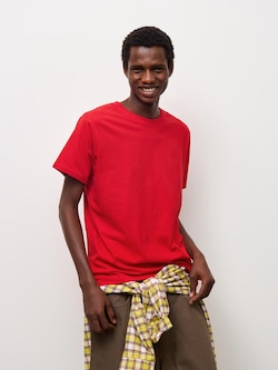 Cotton Color Crew Neck T-Shirt | Short