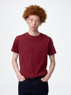 Cotton Color Crew Neck T-Shirt | Short