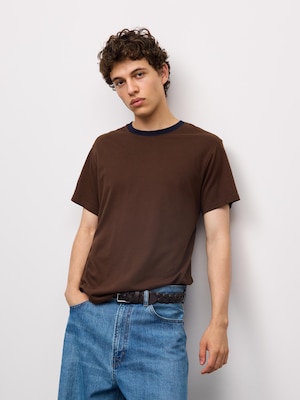 Cotton Color Crew Neck T-Shirt | Short