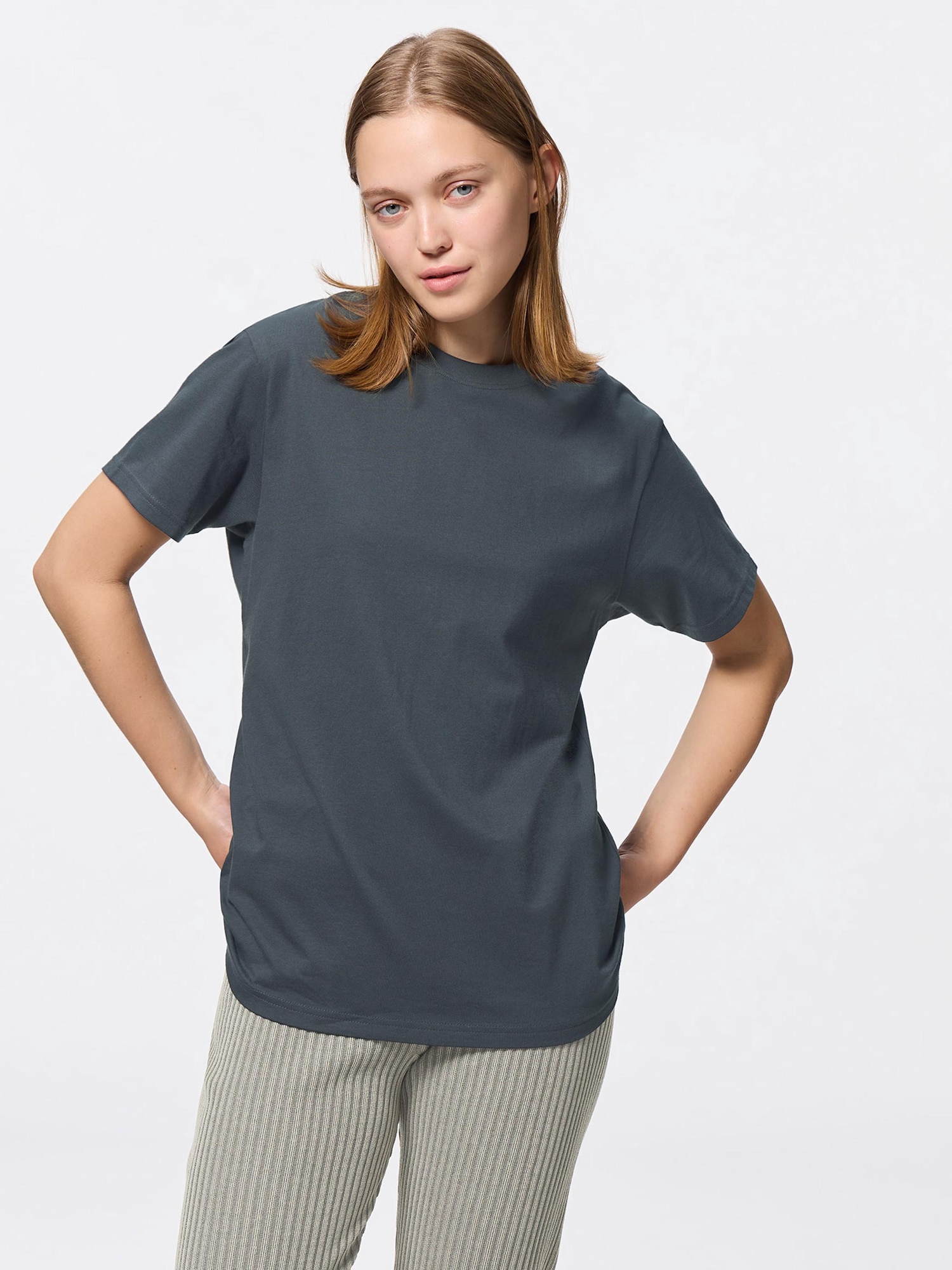 tin様せんよう Cotton Color Crew Neck T-Shirt | Short | GU US