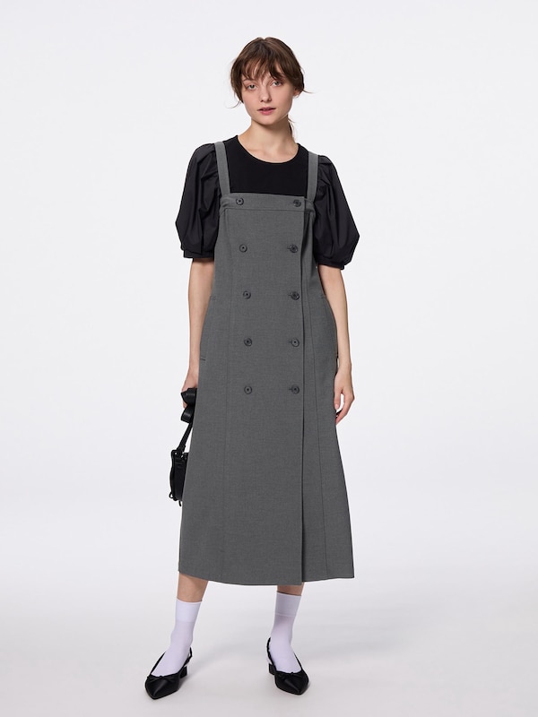 Double Button Jumper Dress