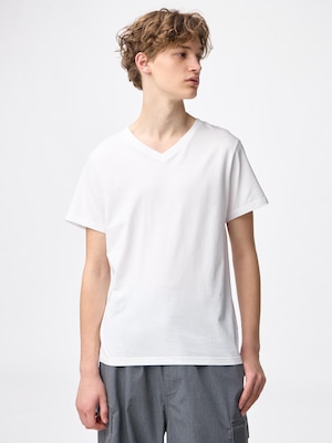 Cotton Color V-Neck T-Shirt