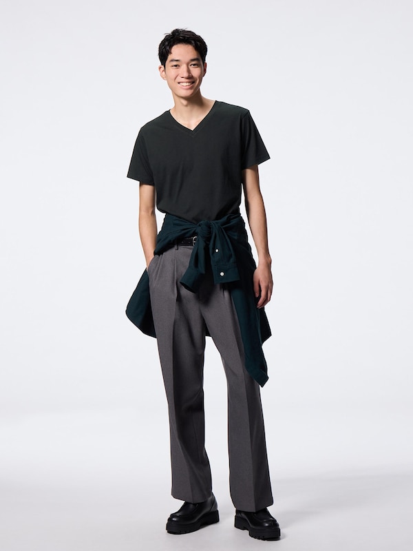 Cotton Color V-Neck T-Shirt