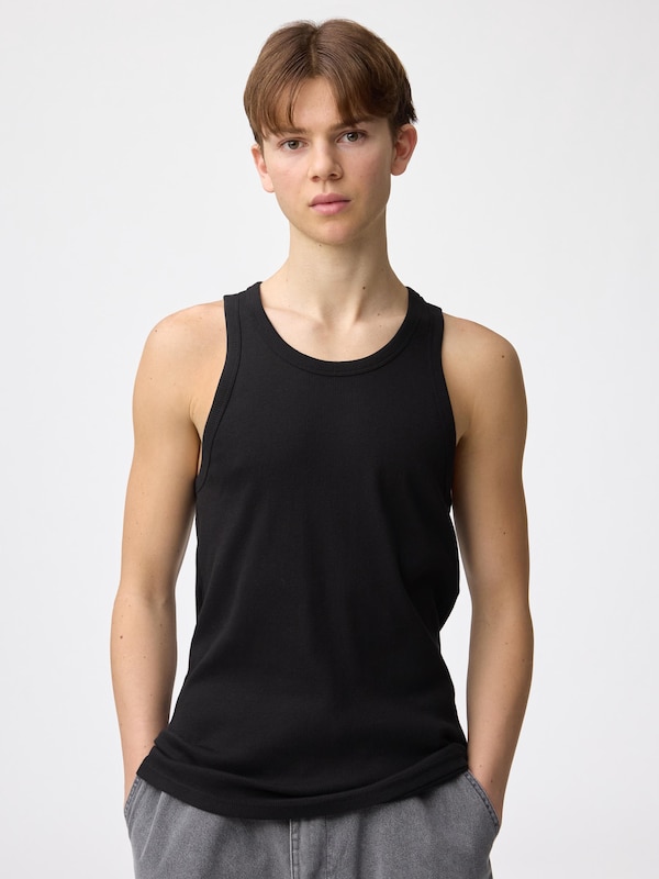 Cotton Color Ribbed Tank Top