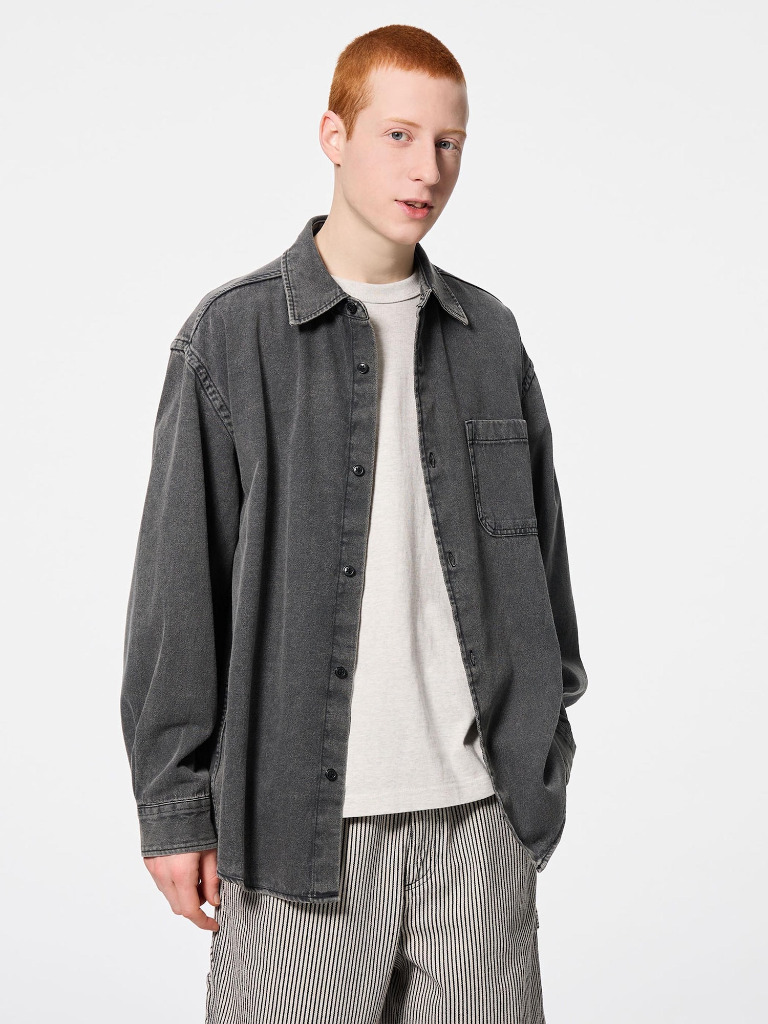 Washed Shirt | Denim | GU US