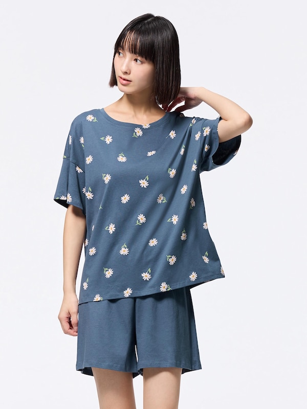 Cotton Color Lounge Set | Short | Flower