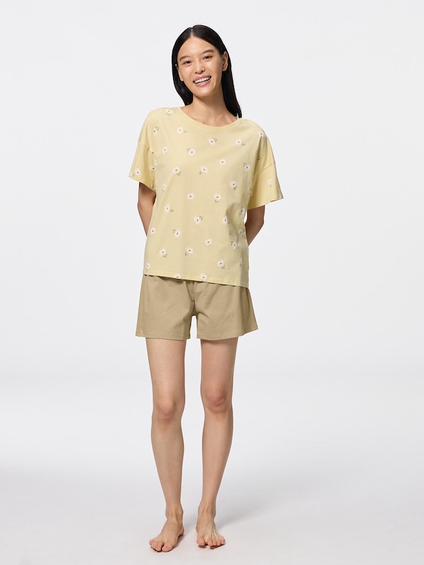 Cotton Color Lounge Set | Short | Flower