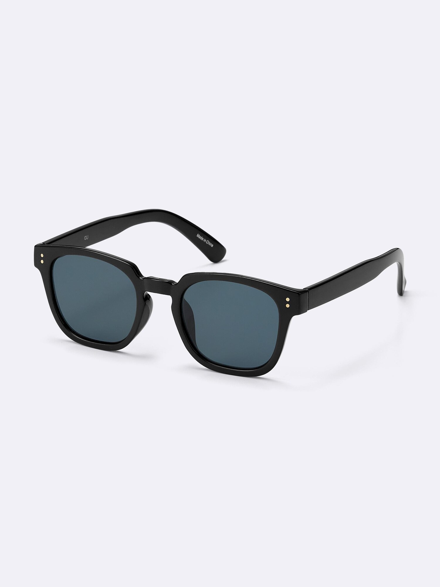 バガーチ WELLINGTON SUNGLASS 【MATTE BLK】 Men's Black and Gray Plastic Wellington Sunglasses by GUCCI