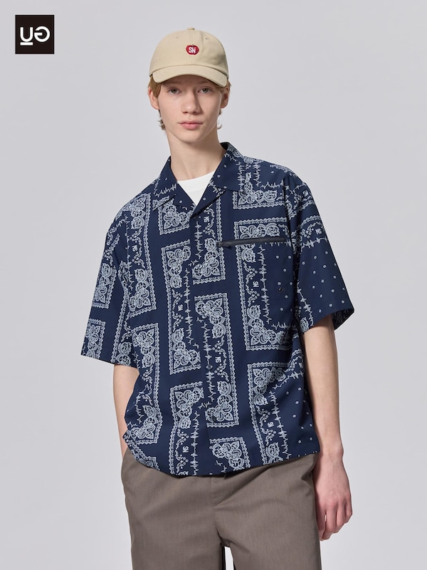 Open Collar Shirt | HalfSlv | Pattern | UNDERCOVER