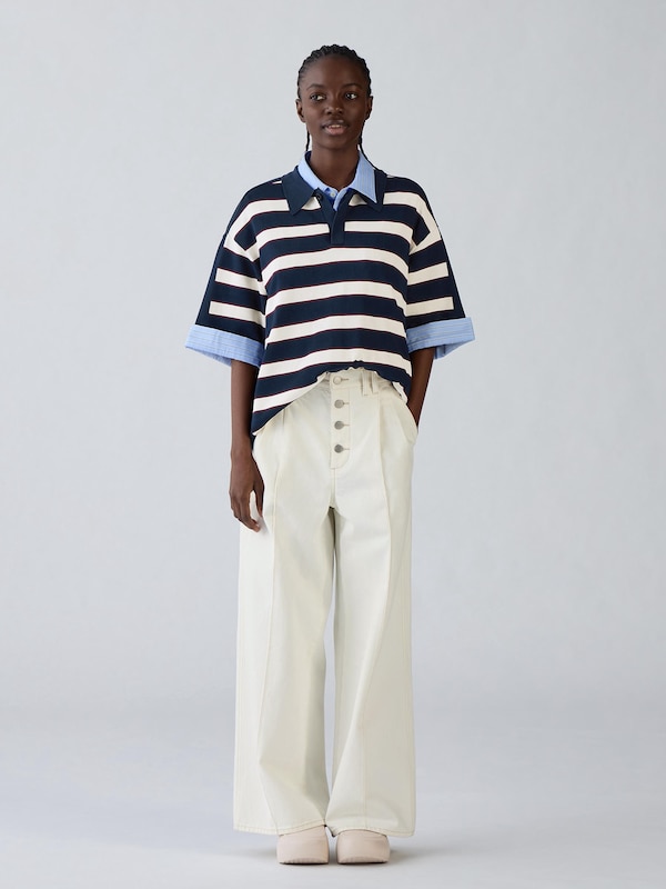 Knitted Polo Shirt | HalfSlv | by rokh