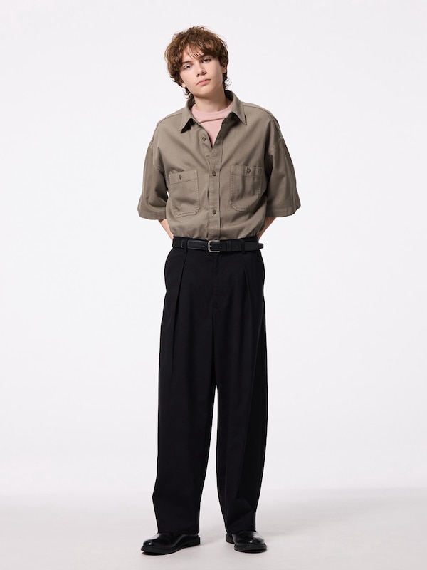 Twill Boxy Work Shirt | HalfSlv