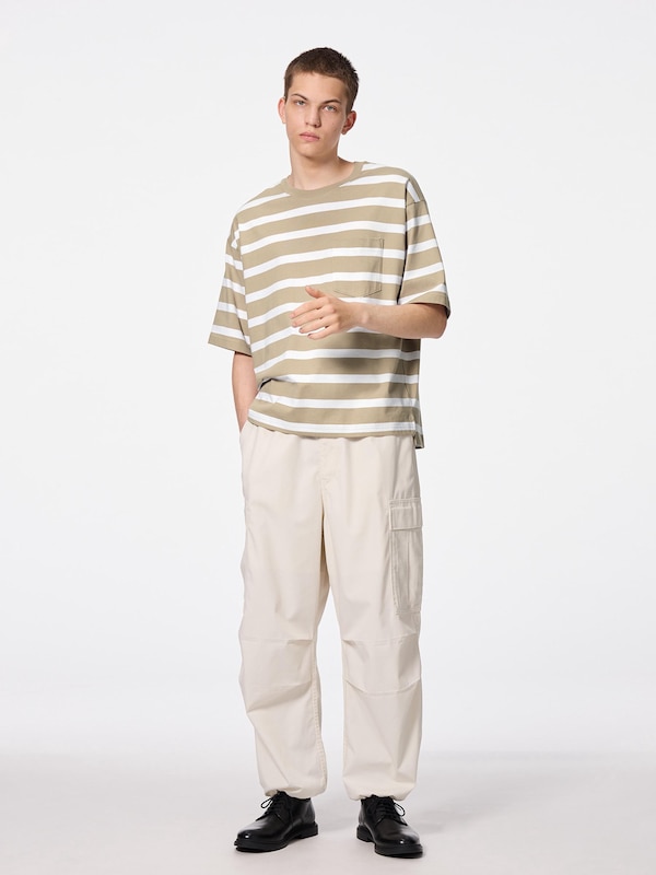 Boxy T-Shirt | HalfSlv | Striped