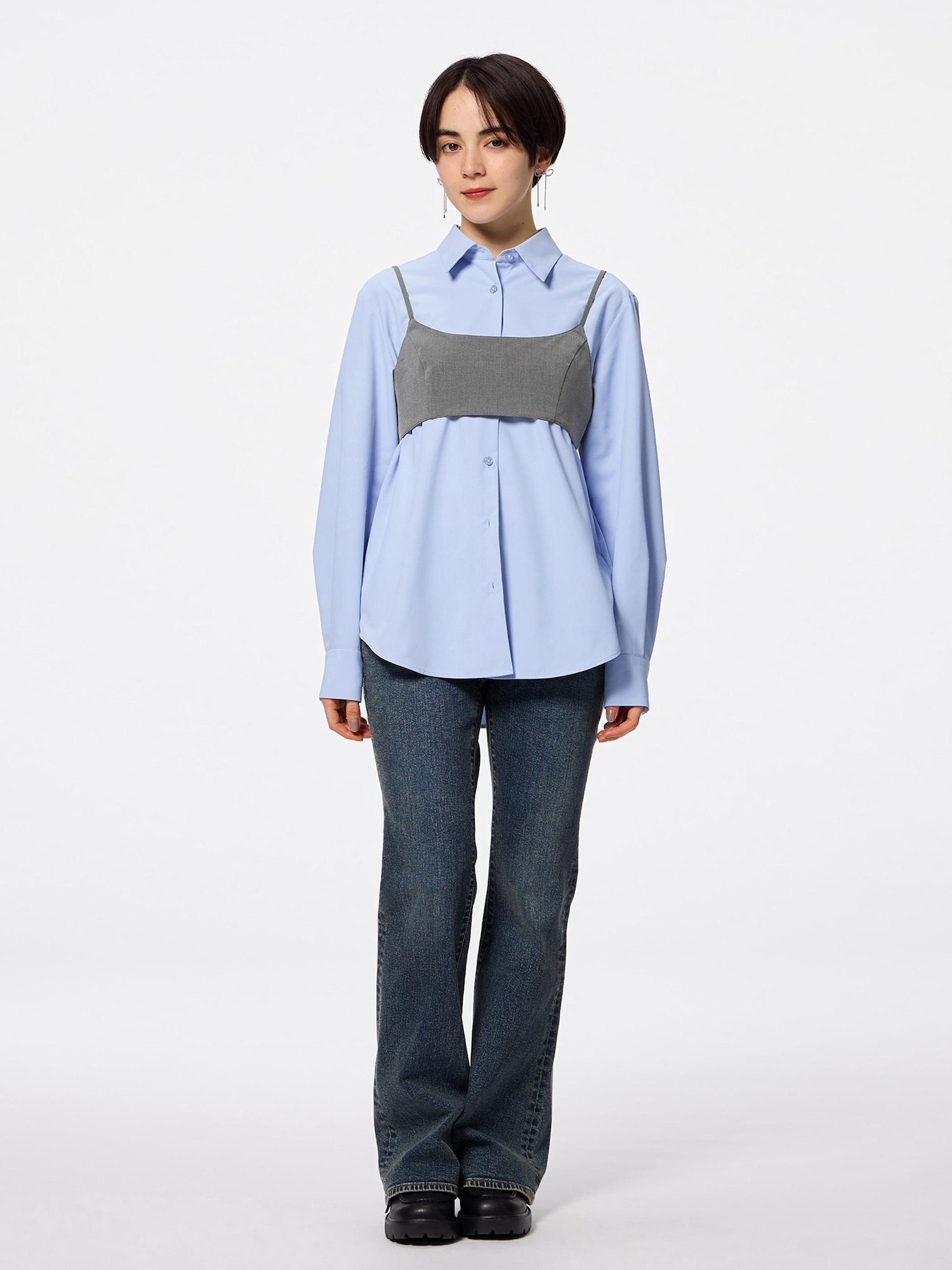 2 Piece Bustier And Shirt Set | GU US