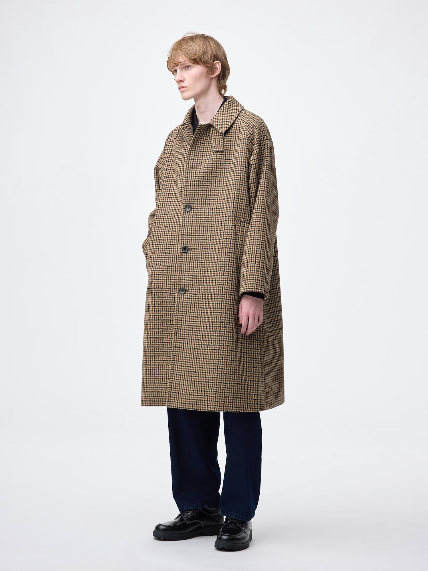 COZY MELTON Balmacaan Coat | GU US
