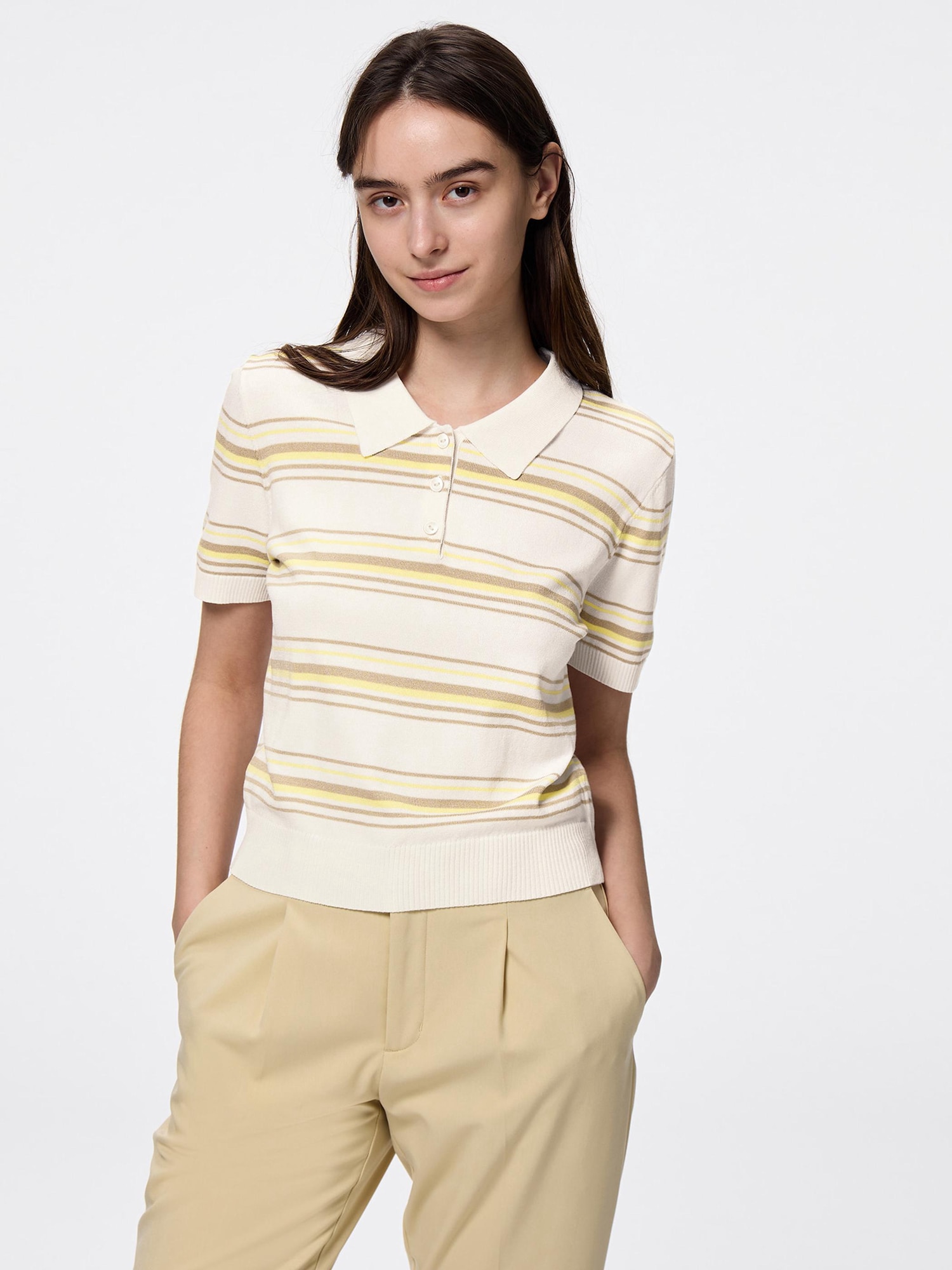 極美品 高良健吾着用 Supreme striped polo sweater Striped polo sweater - Men | Bershka