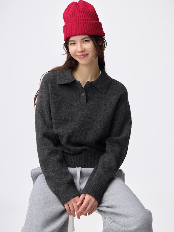 Puffy Touch Knit Polo Shirt