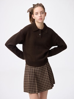 Puff Knit Polo Shirt