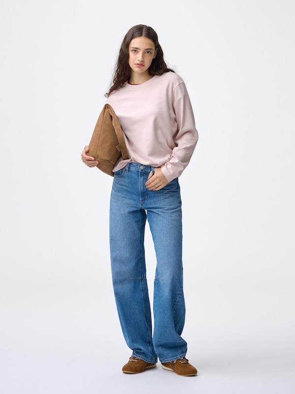 Soft Cotton Crew Neck T-Shirt | Long