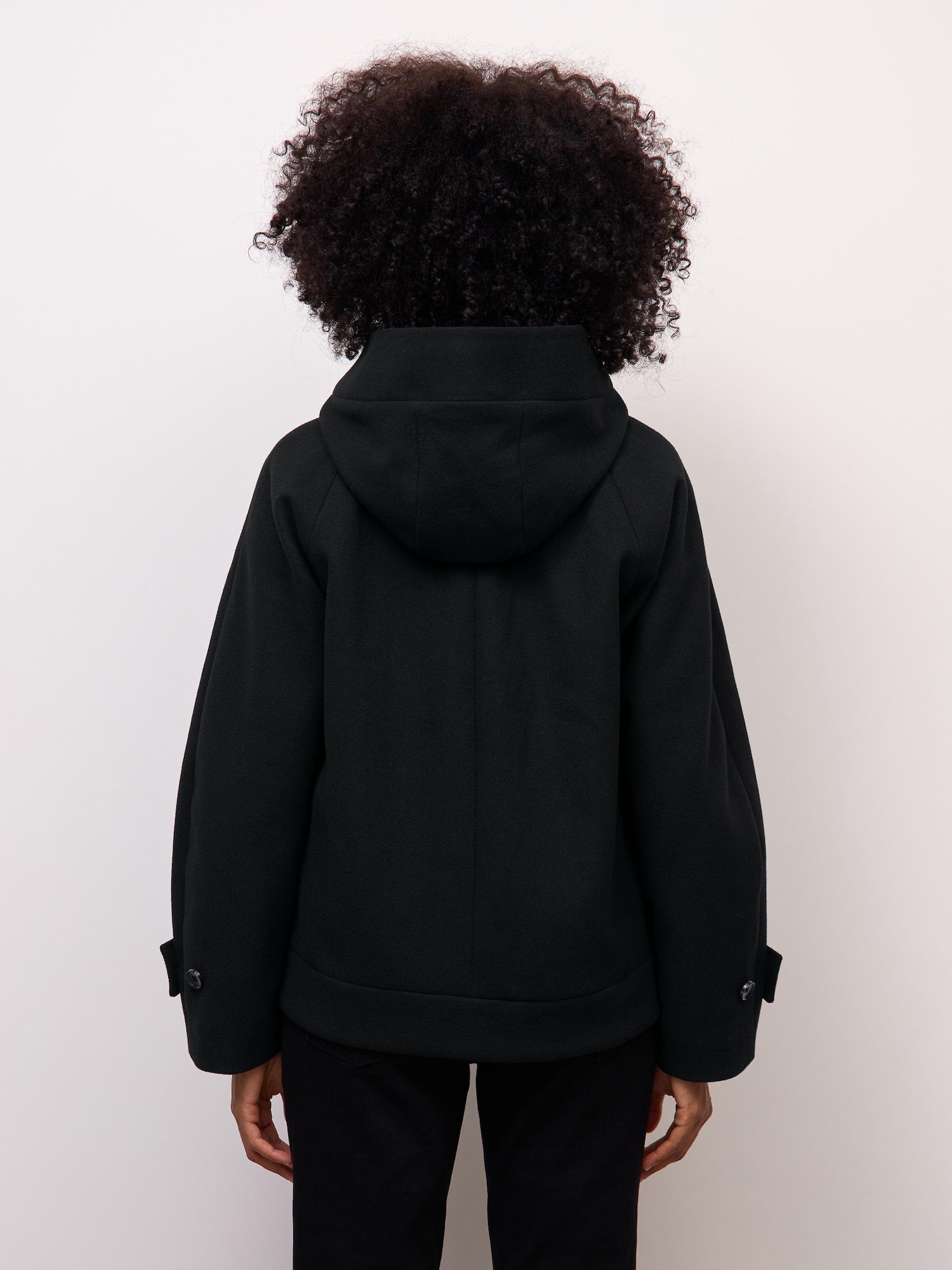 Women's COZY MELTON Short Hoodie Coat | GU US