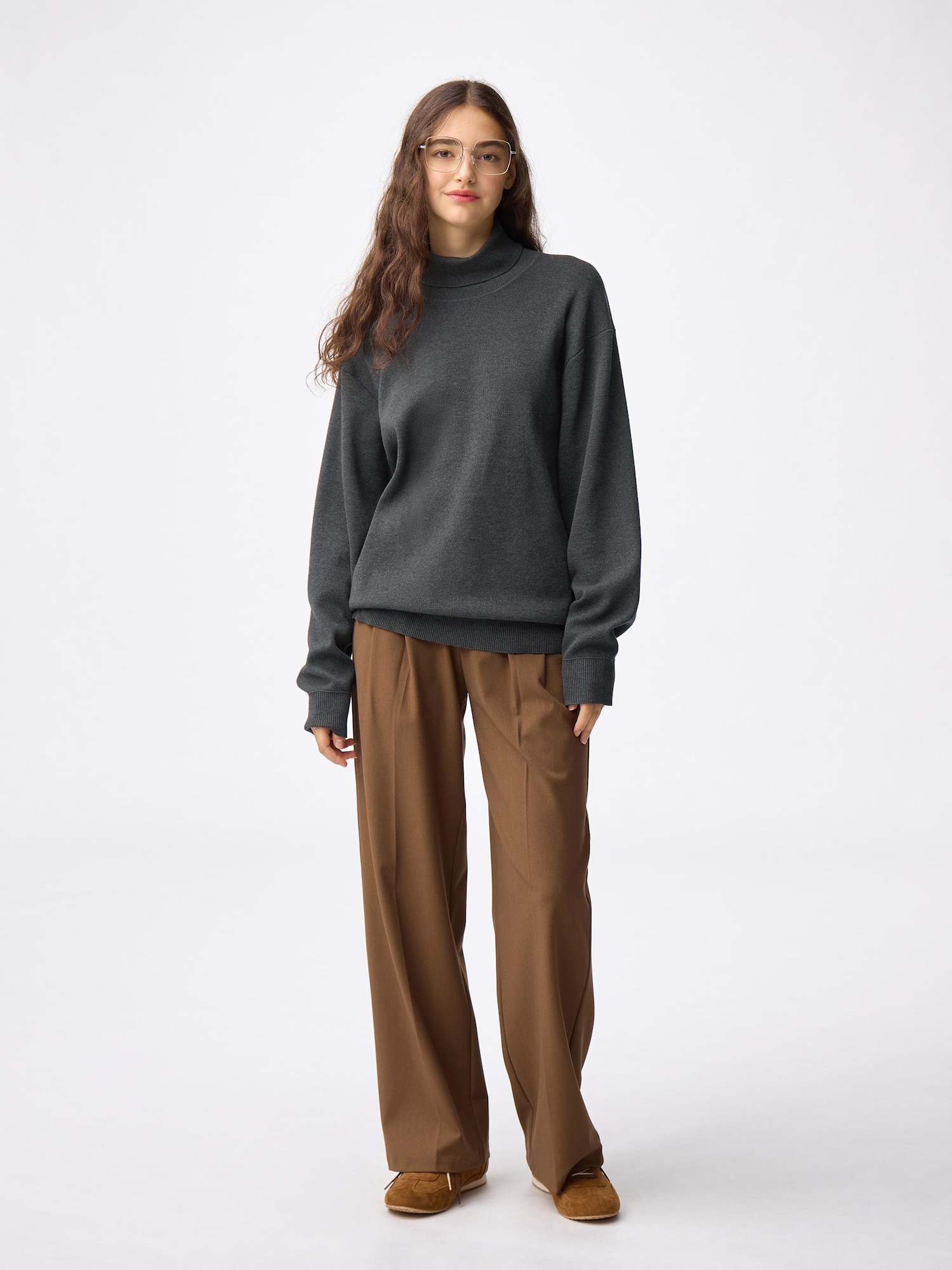 Unisex Milano Ribbed Turtleneck Sweater | GU US