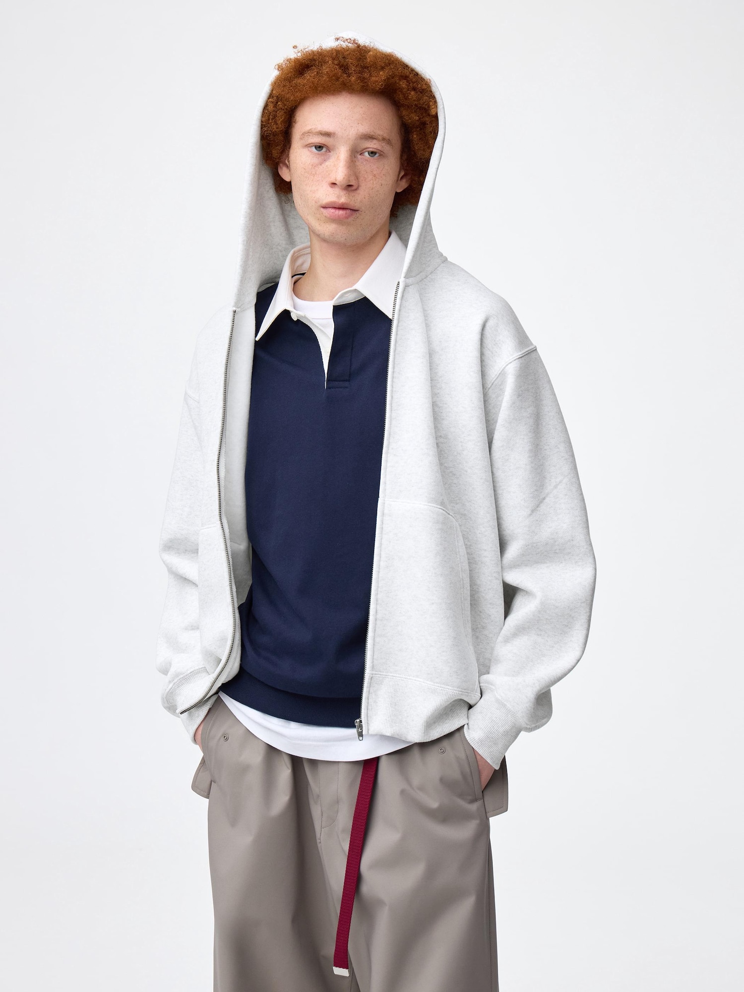 美品　ARGUE DRY COTTON PLANE SWEAT FOODIE Men's Sweat Shirts & Hoodies (Hoodies) | GU US