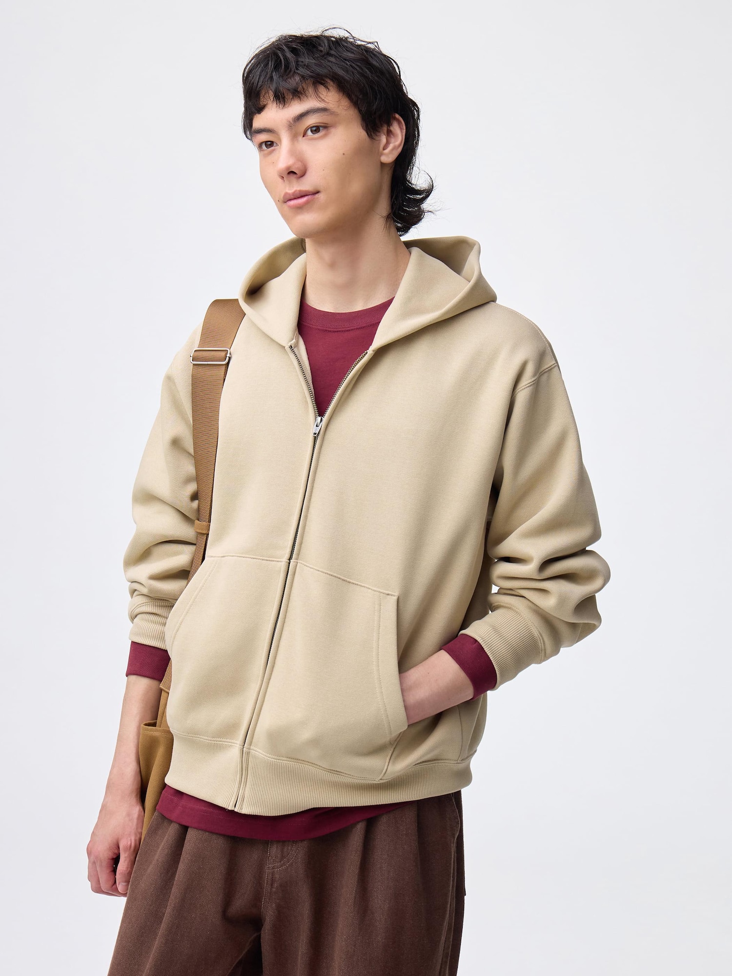 Heavy Weight Sweat Full-Zip Hoodie | GU US