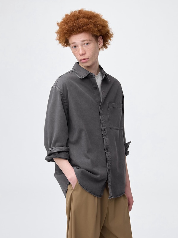 Denim Oversized Shirts