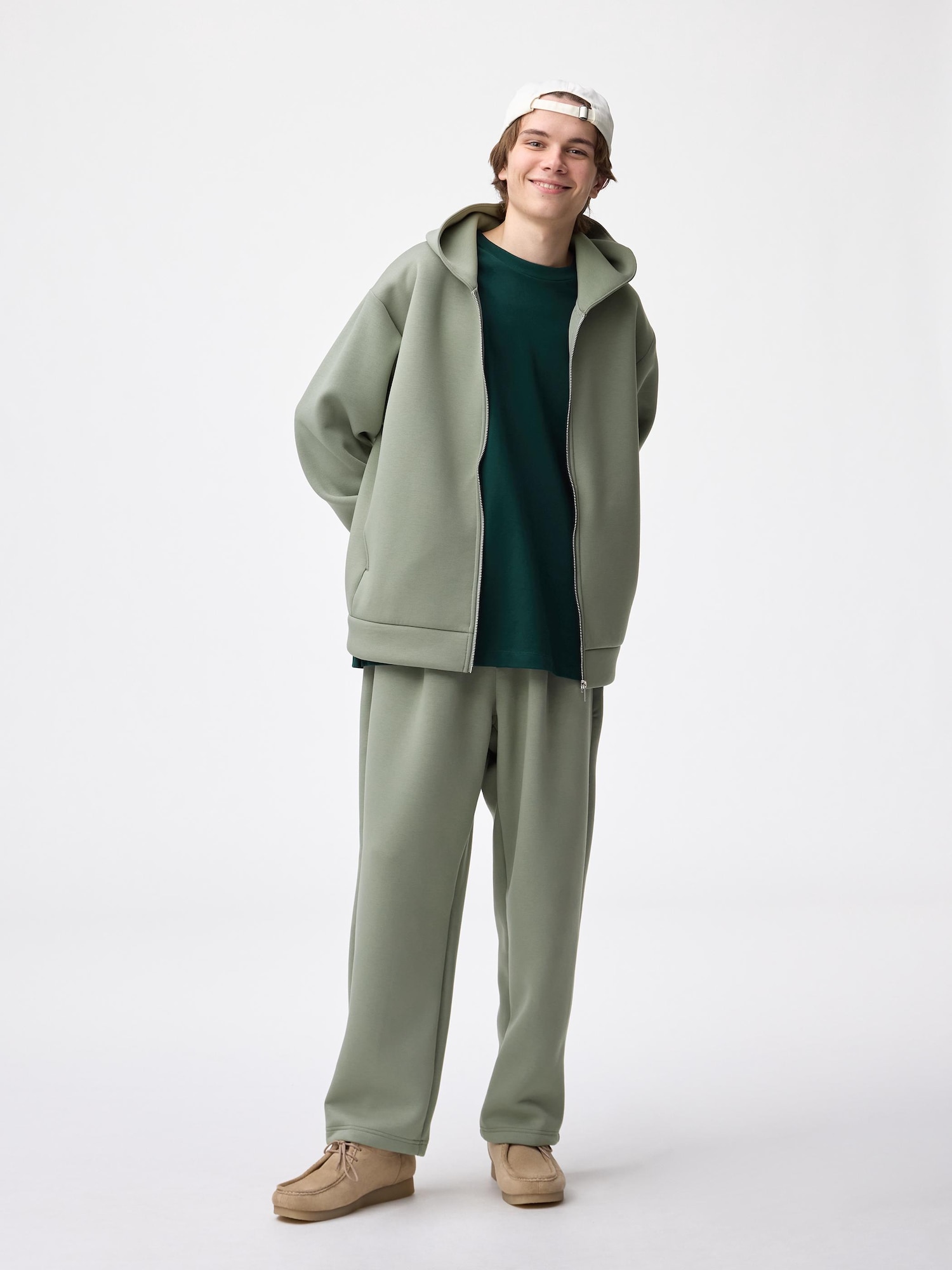 Unisex Double Face Sweat Carrot Pants | GU US