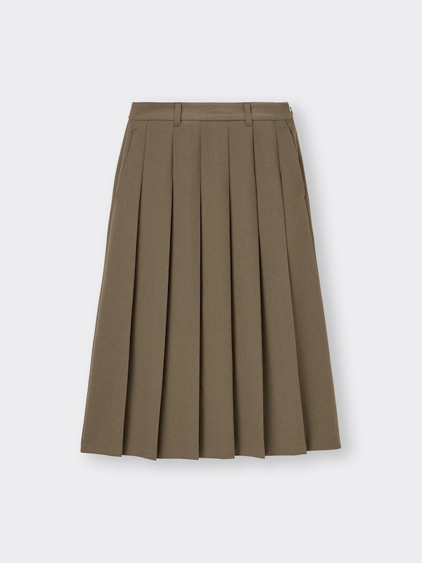 Pleated Midi Skirt