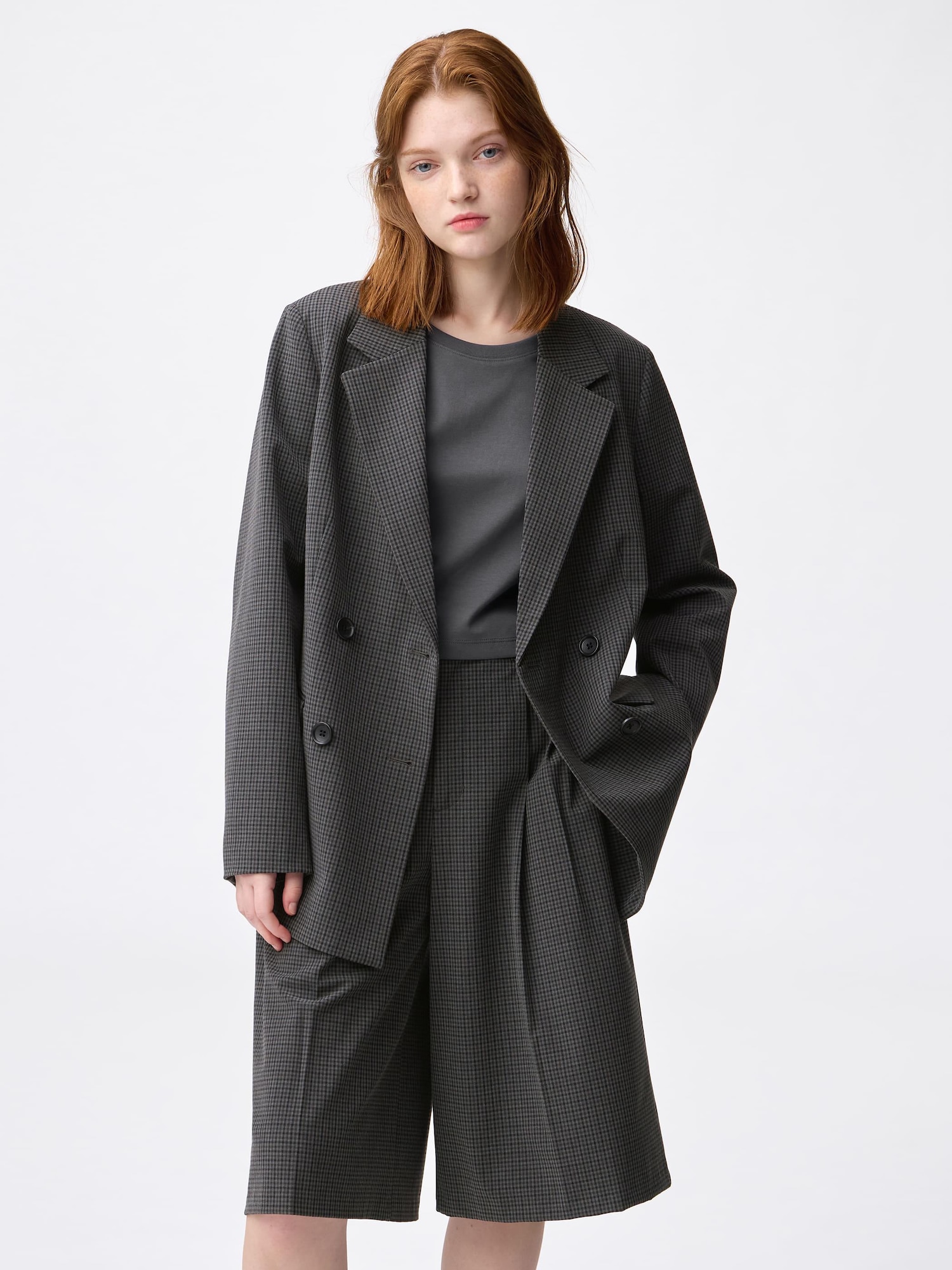 ジャケット・アウター Acka check double breasted jacket A.L.C. Calla Check Double-Breasted Jacket | Neiman Marcus