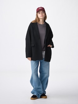 COZY MELTON Half Coat