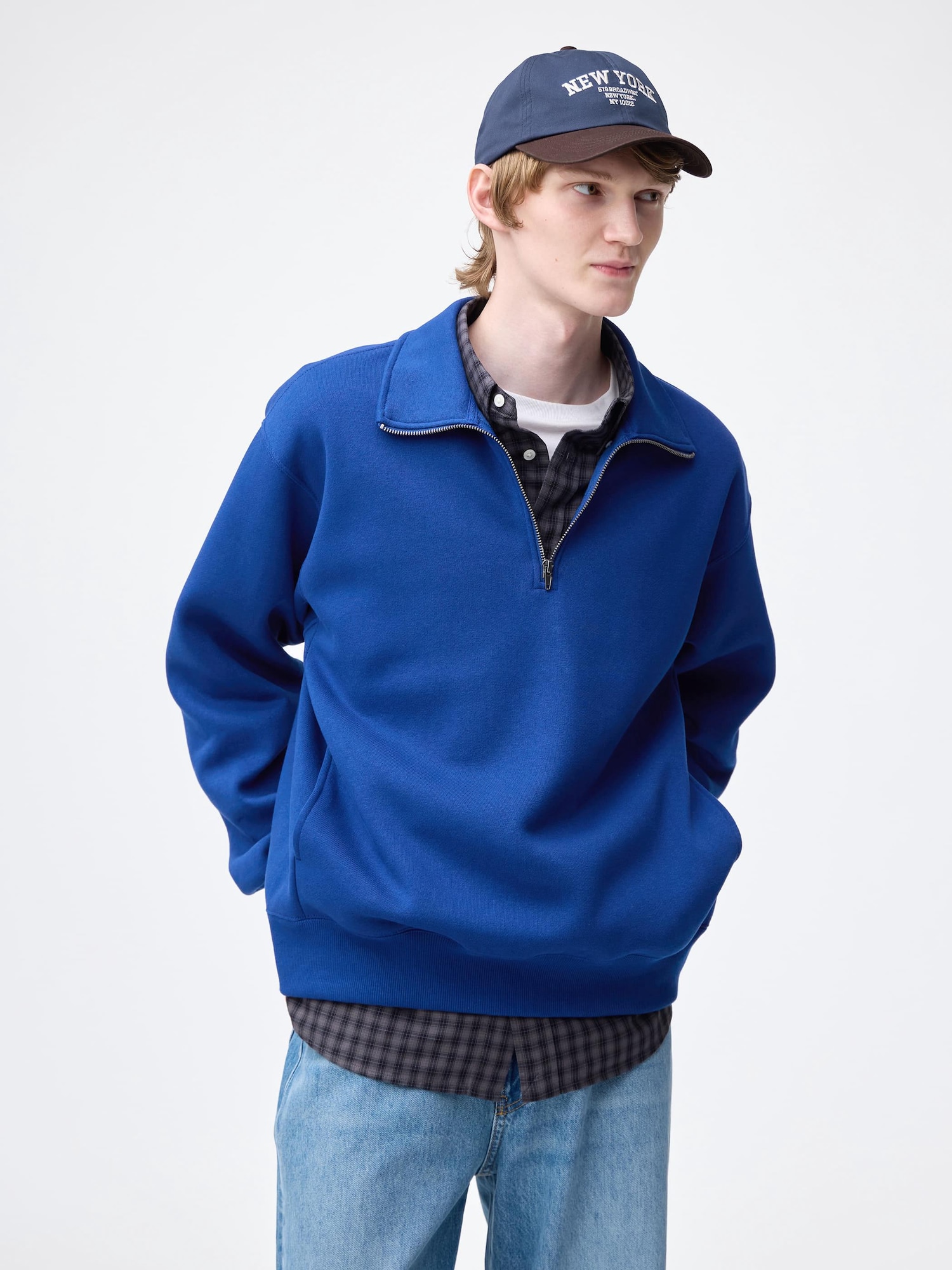 Heavy Weight Sweat Half-Zip Pullover | GU US