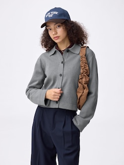 Milano Ribbed Polo Cardigan