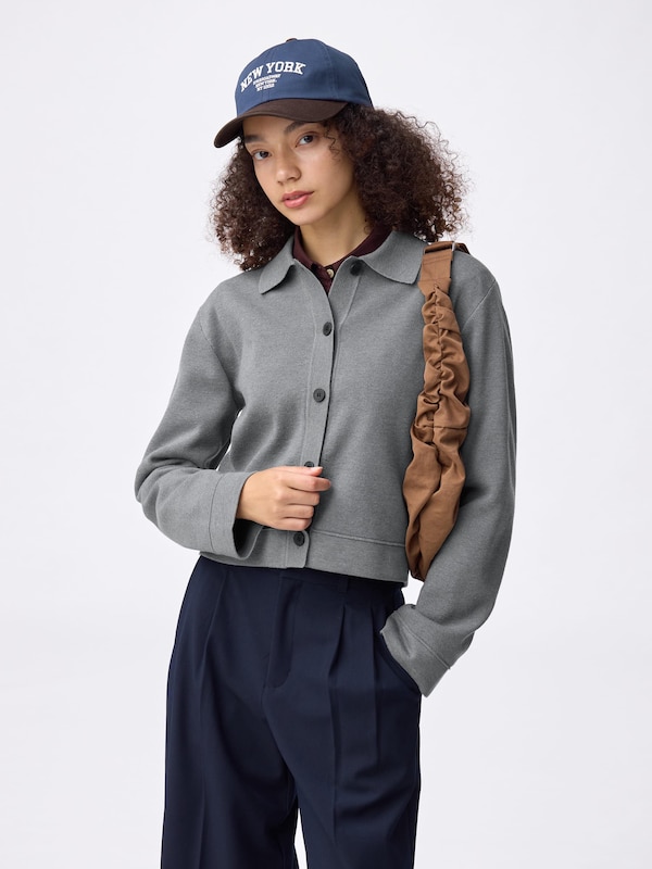 Milano Ribbed Polo Cardigan