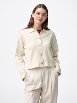 Milano Ribbed Polo Cardigan