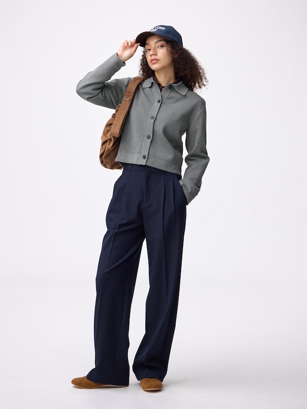 Milano Ribbed Polo Cardigan