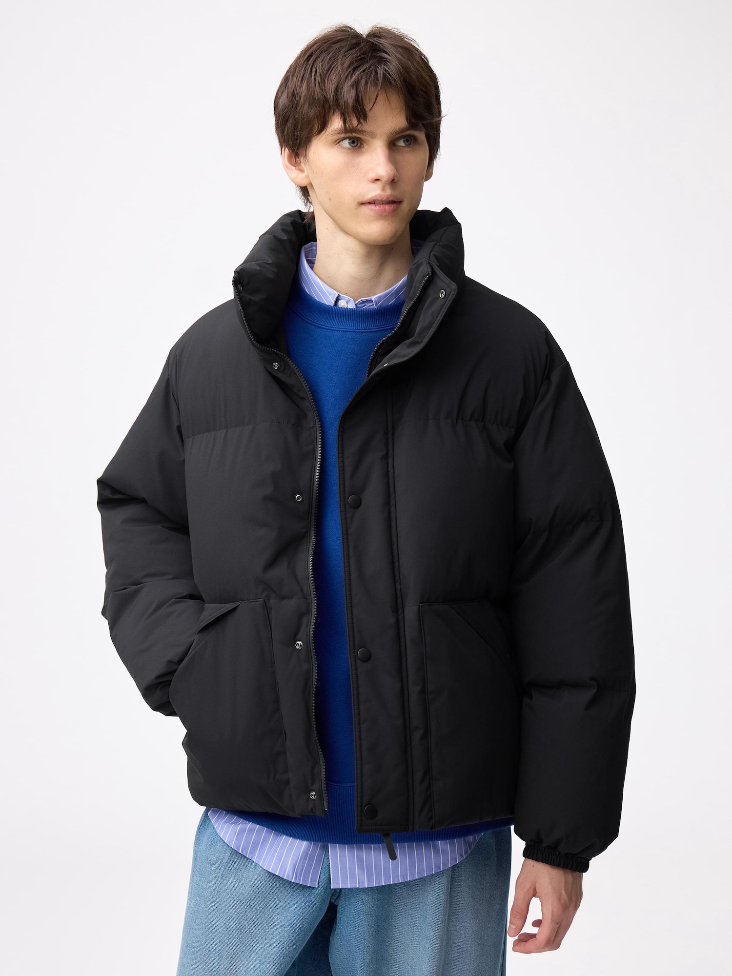 Unisex WARM PADDED Stand Jacket | GU US