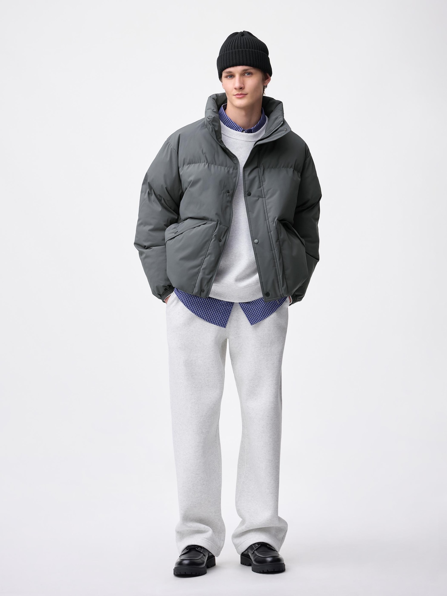 Unisex WARM PADDED Stand Jacket | GU US