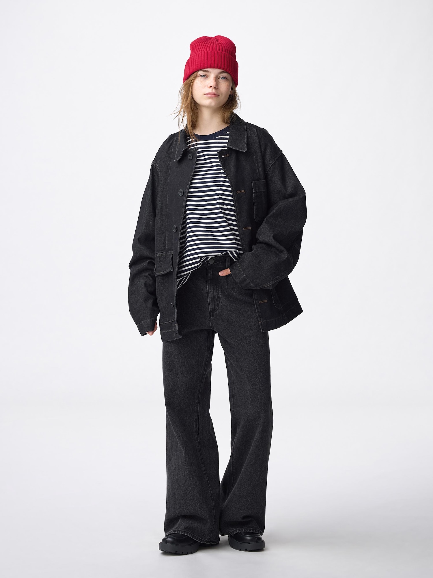 Relaxed Wide Flared Jeans | GU US Relaxed Wide Flared Jeans | GU US