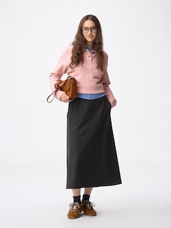 Brushed Flared Skirt