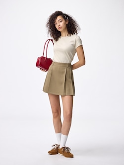 Side Pleated Skort
