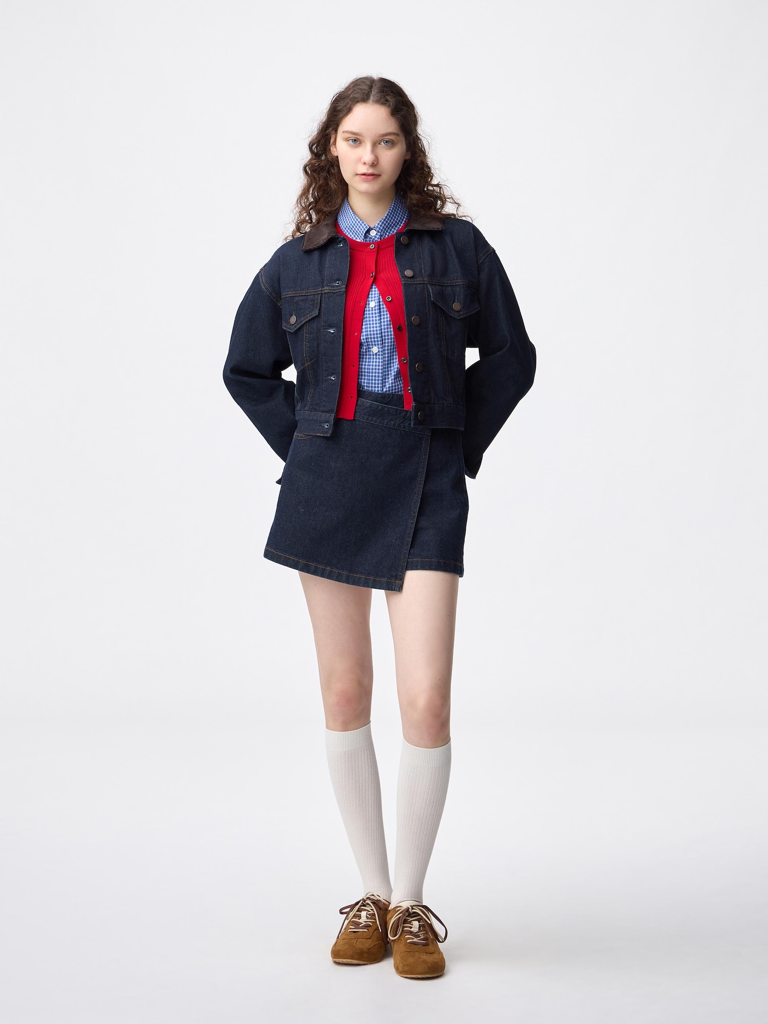 Denim Wrap Skort | GU US