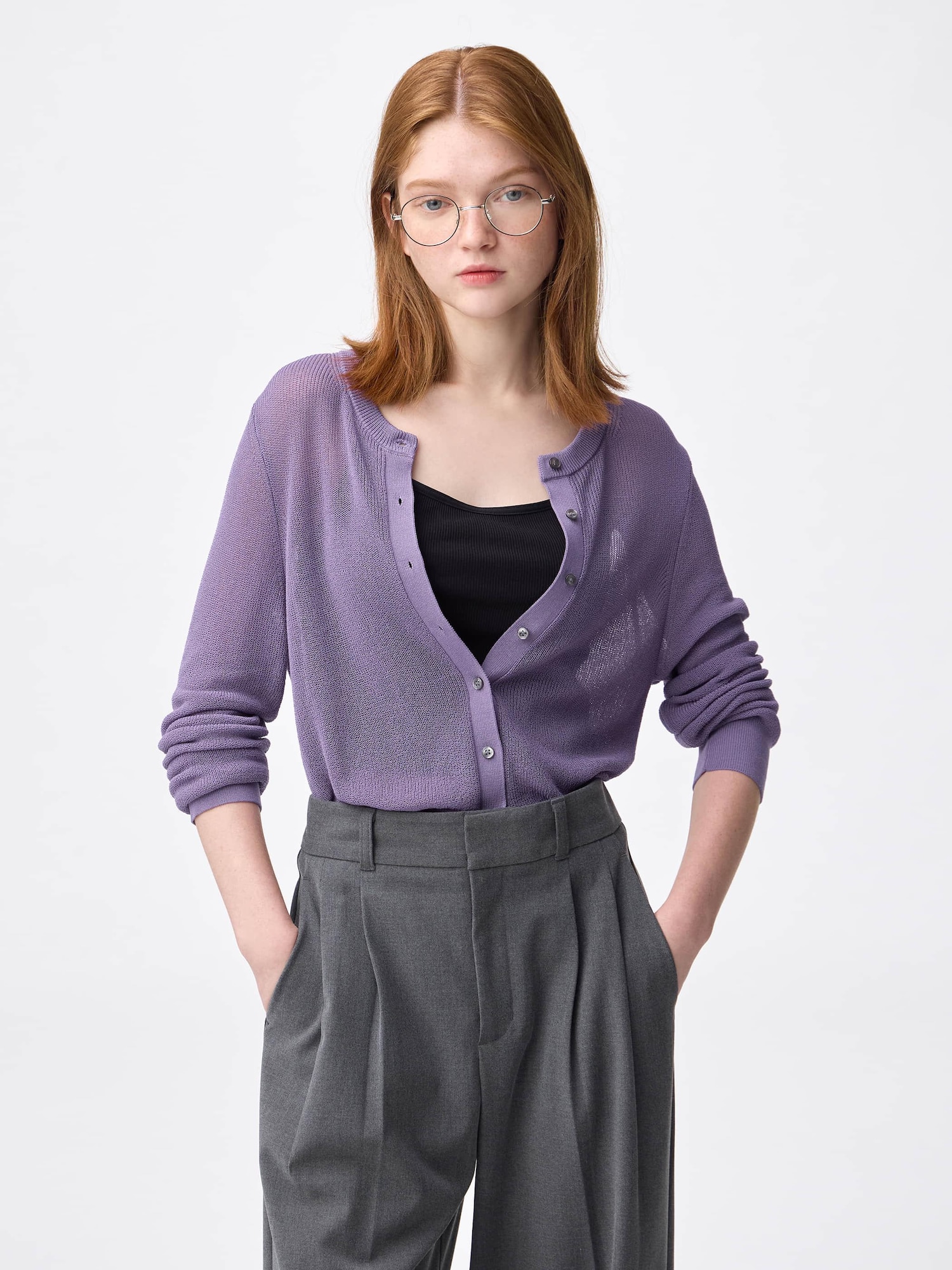 Sheer Cardigan | GU US