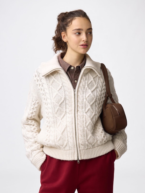 Cable Knitted Jacket